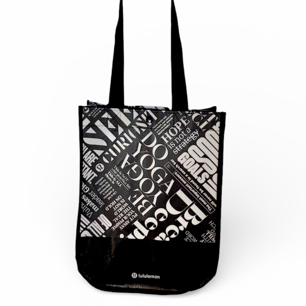 lululemon athletica Black and White Tote Bag